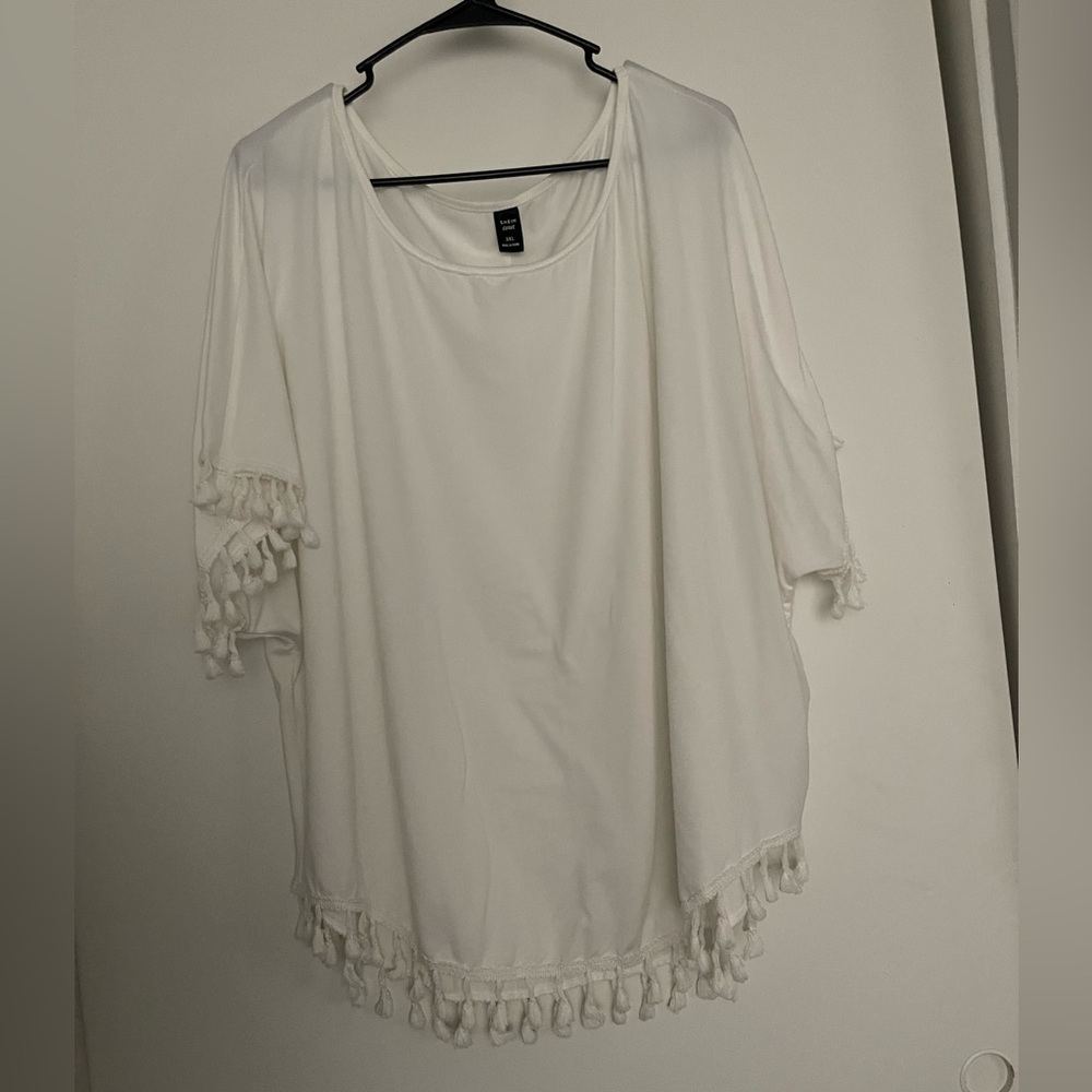 White Shirt with Tassels